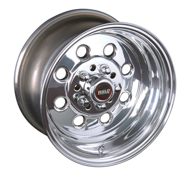 Weld Draglite 15x14 / 5x5 BP / 3.5in. BS / -102 Offset Black Wheel - Non-Beadlock