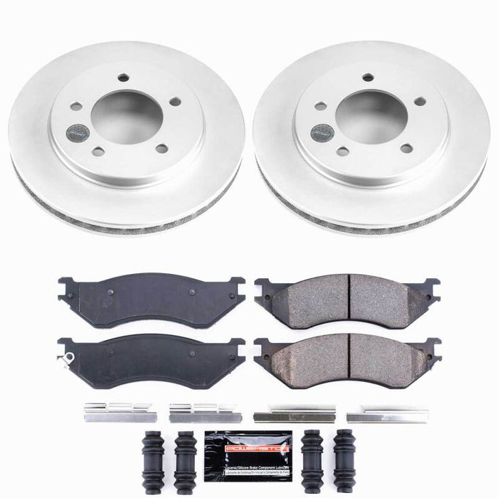 Power Stop 97-02 Ford Expedition Front Z23 Coated Brake Kit