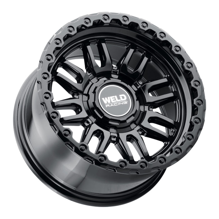 Weld Off-Road Swift 17x9in - 8x165.1 BP - ET-12 - 125.1mm CB - Gloss Black Wheel & Ring