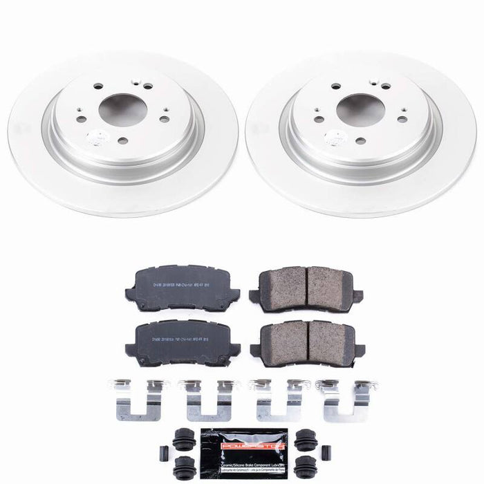 Power Stop 15-20 Acura TLX Rear Z23 Coated Brake Kit