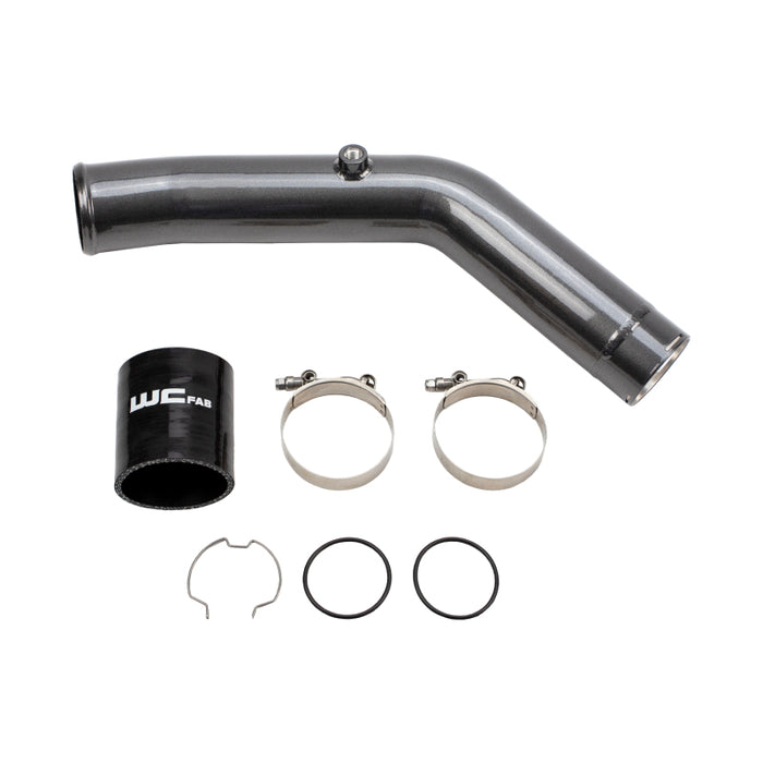 Wehrli 23-24 Ford 6.7L HO Power Stroke 3in Hot Side Intercooler Pipe - Brizzle Blue