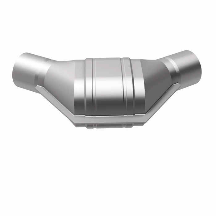 MagnaFlow Universal Catalytic Converter 2.25 inch Angled O/O PC2 Front