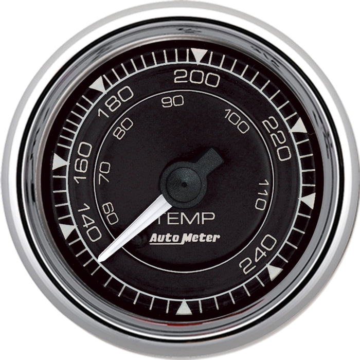 Autometer Chrono 2-1/16in 240 Degree Temperature Mechanical Gauge - Chrome