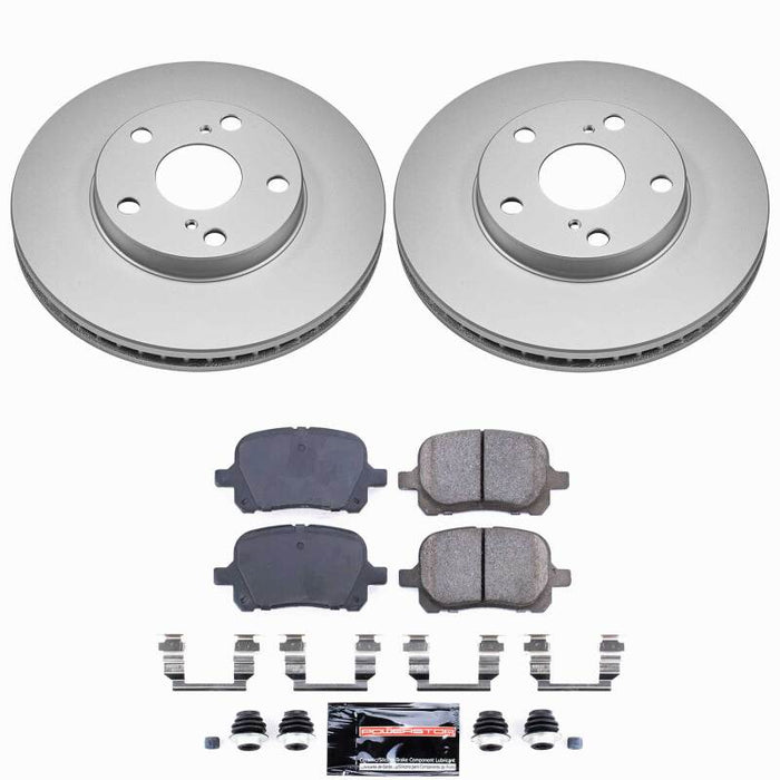 Power Stop 97-01 Lexus ES300 Front Z23 Coated Brake Kit
