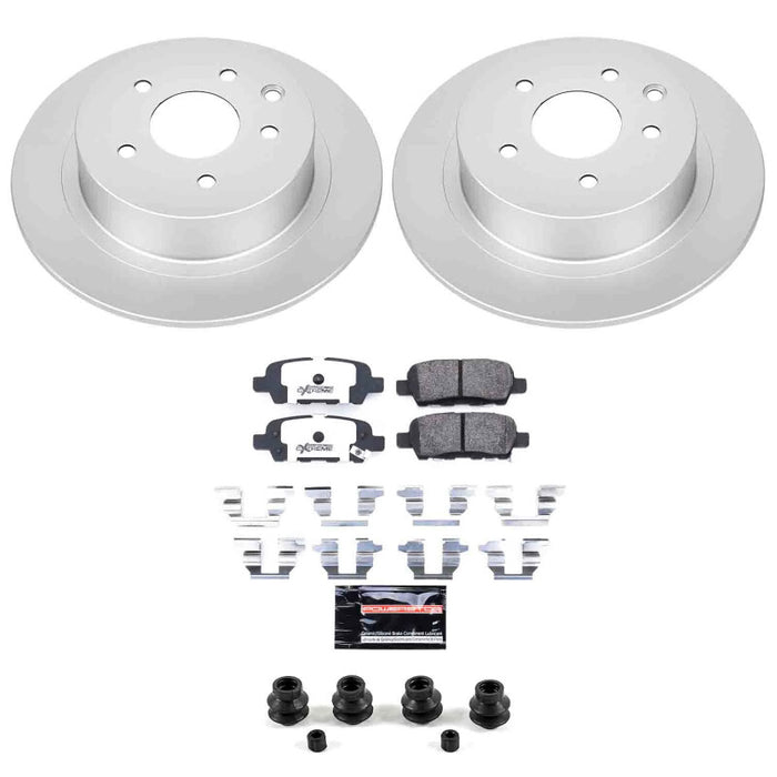 Power Stop 02-06 Nissan Altima Rear Z26 Coated Brake Kit