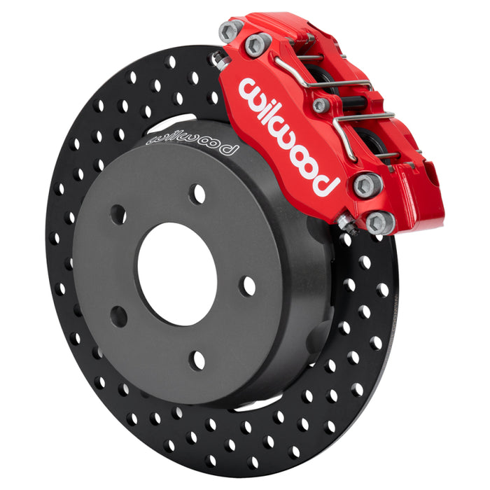 Wilwood 22-24 Polaris RZR Turbo/ Pro R 5-Lug Front Big Brake Kit - Drilled Rotors Red
