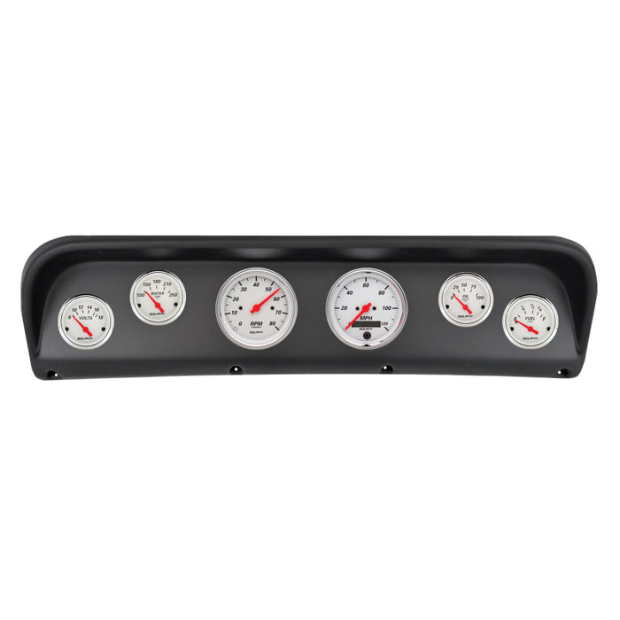 Autometer Arctic White Direct Fit Dash Kit 67-72 Ford F100 (2 x 3-3/8in. / 4 x 2-1/16in.)