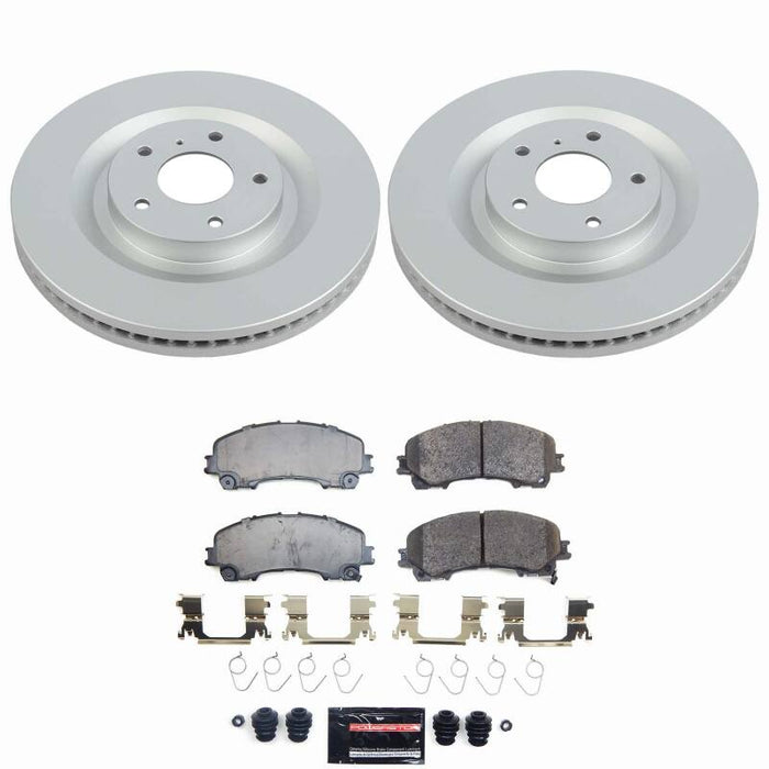 Power Stop 19-25 Infiniti QX50 Front Z23 Coated Brake Kit