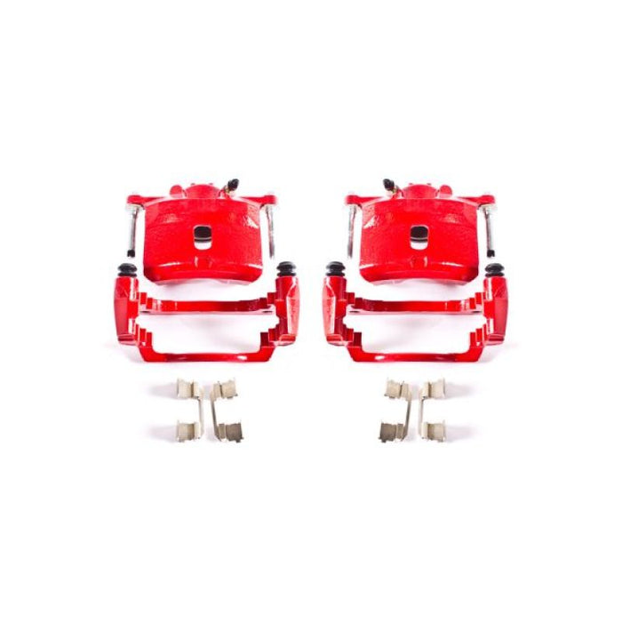 Power Stop 01-05 Acura EL Front Red Calipers w/Brackets - Pair