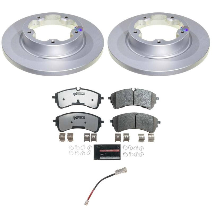 Power Stop 22-24 Ford E-Transit Rear Z36 Coated Truck & Tow Brake Kit
