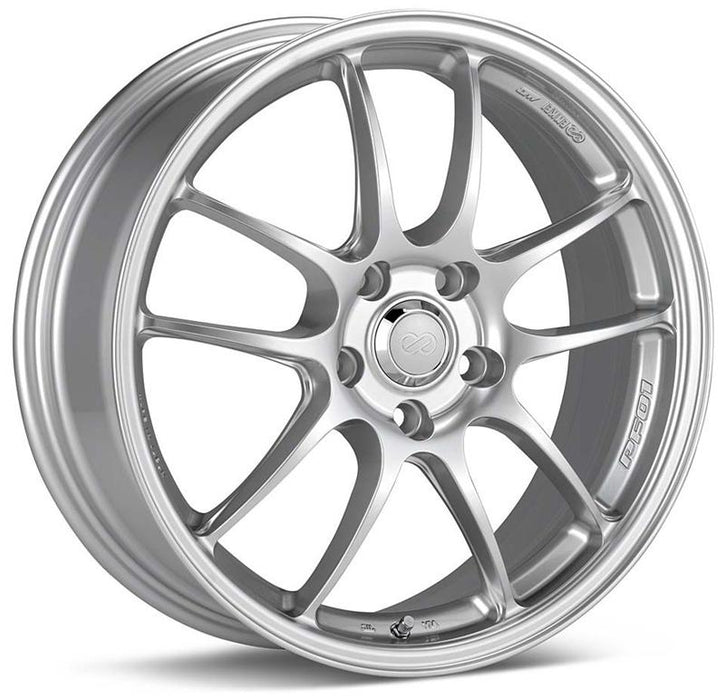 Enkei PF01 18x8.5 5x114.3 48mm Offset 75mm Bore Dia Silver Wheel