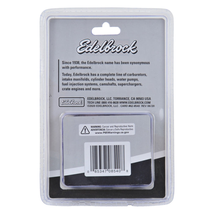 Edelbrock Exhaust Header Bolts 3/8in-16 X 3/4in, Black Oxide W/ Allen Socket