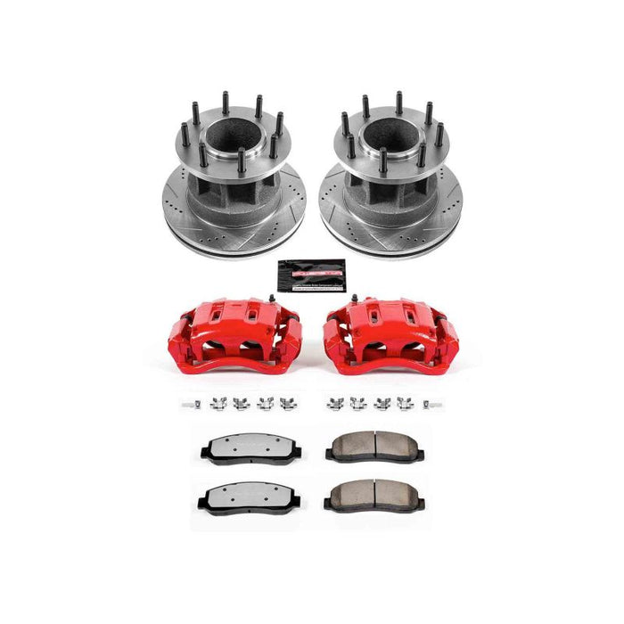 Power Stop 07-11 Ford F-350 Super Duty Front Z36 Truck & Tow Kit w/Cals
