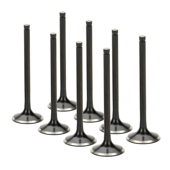 Supertech Renault Clio F7 16V 28.45x6.97x110.1mm Dish Black Nitrided Exhaust Valve - Set of 8