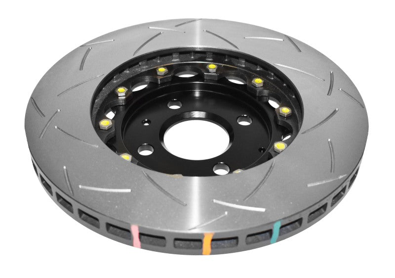 DBA 2012 Lotus Exige Front Slotted 5000 Series 2 Piece Rotor Assembled w/ Black Hat