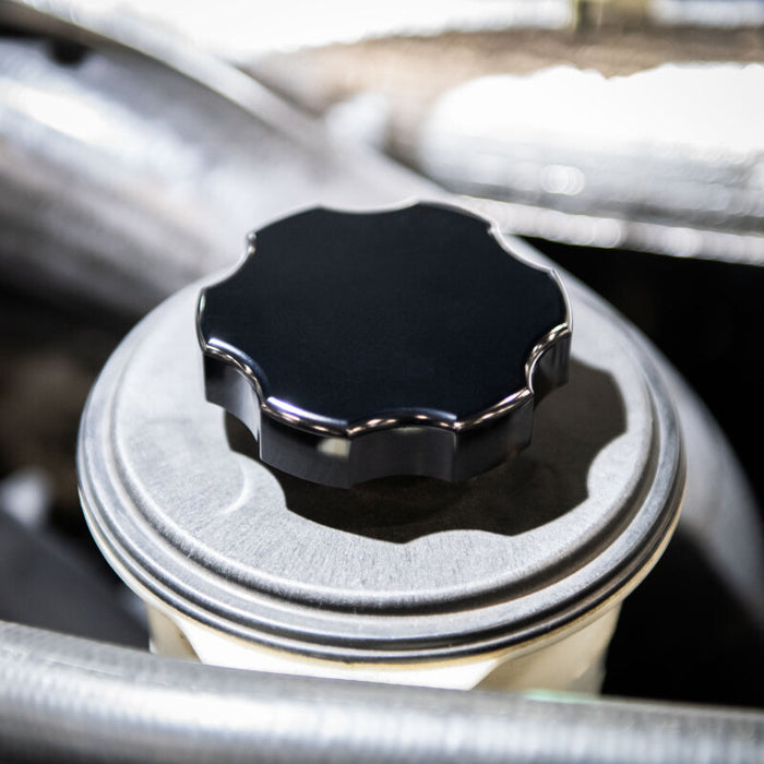 Wehrli 17-26 Ford Super Duty 6.7L Power Stroke Billet Power Steering Reservoir Cap - Clear Anodized