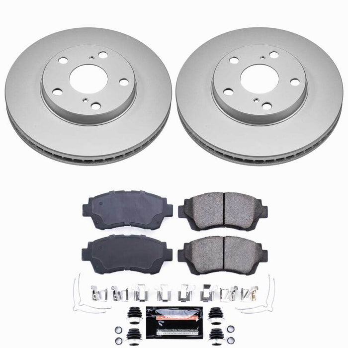 Power Stop 92-96 Lexus ES300 Front Z23 Coated Brake Kit
