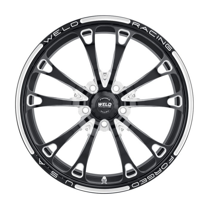 Weld V-Series 1-Piece 18x6 / 5x4.75 BP / 3.2in. BS Gloss Black Milled Wheel