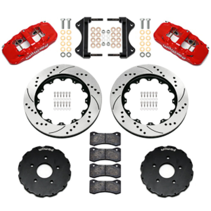 Wilwood 14-19 Chevrolet Corvette C7 AERO6 Front BBK - 14.00 Rotor SRP - Red