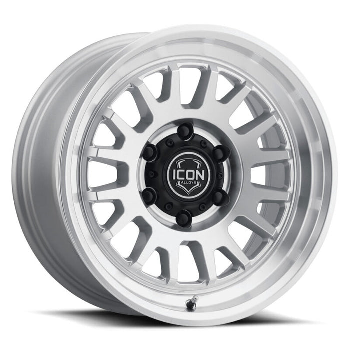 ICON Anza 17x8.5 / 6x5.5 / 0mm / 4.75in BS Silver Machined Wheel