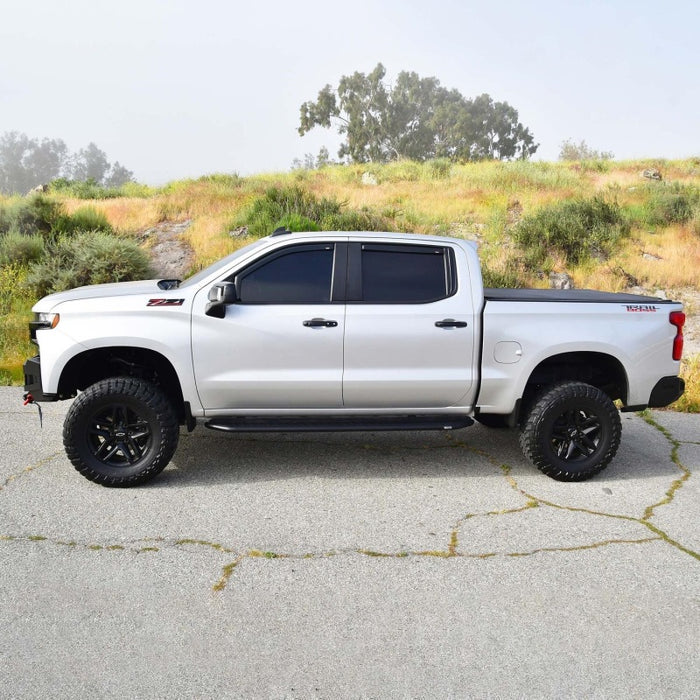 Westin 19-23 Chevrolet/GMC Silverado/Sierra 1500 Crew Cab Outlaw Nerf Step Bars - Textured Black