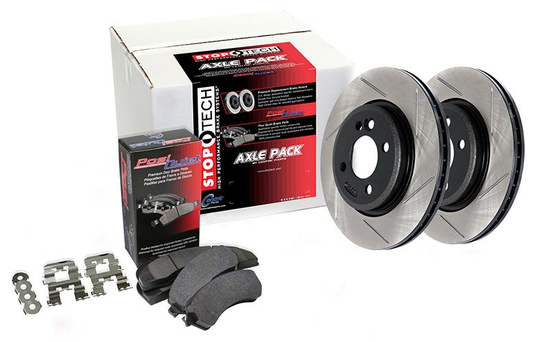 Street Axle Pack Drilled & Slotted, Front