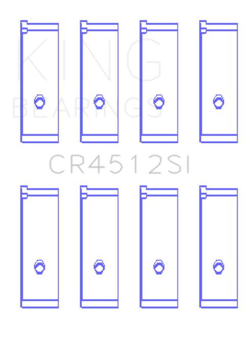King Engine Bearings Honda D17A1/2 1.7L 16V (Size +0.75mm) Connecting Rod Bearing Set