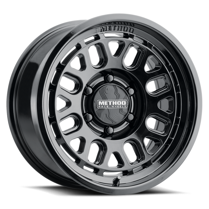Method MR321 17x8.5 +25mm Offset 6x5.5 BP 106.25mm CB Gloss Black Wheel