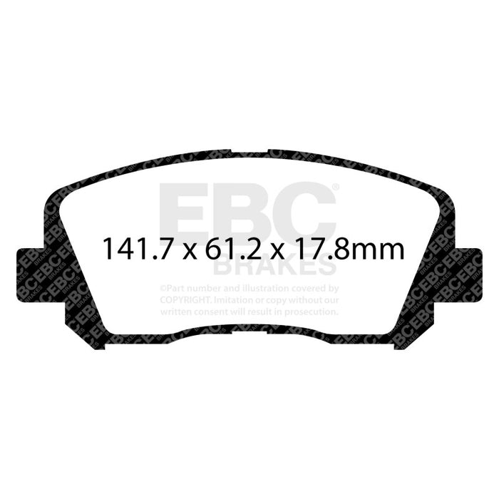 EBC 15+ Chrysler 200 2.4 Redstuff Front Brake Pads