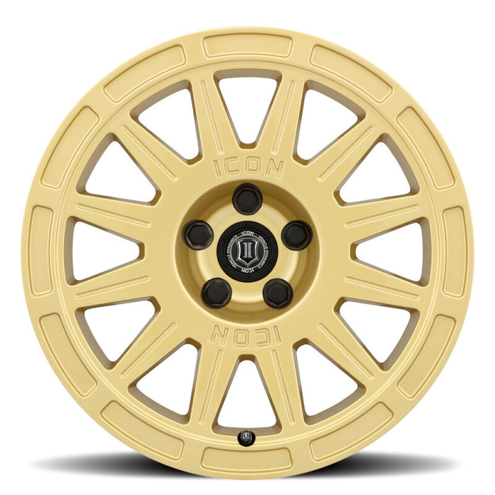 ICON Ricochet 17x8 / 5x100 / 38 mm / 6in BS Gloss Gold Wheel