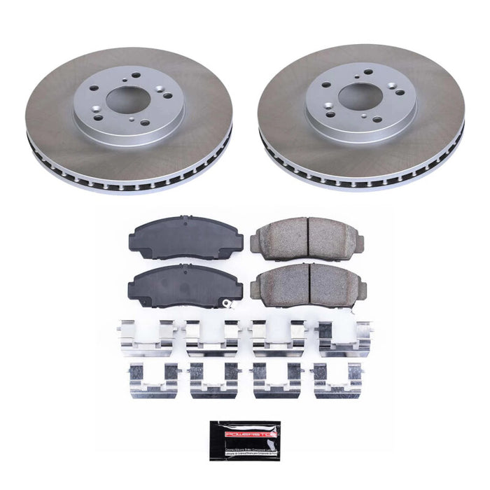 Power Stop 03-11 Honda Accord Front Semi-Coated Rotor Kit