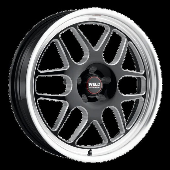 Weld Solana Drag 17x5 / 6x135 BP / ET-7 / 87.1mm Bore - Gloss Black MIL DIA Wheel