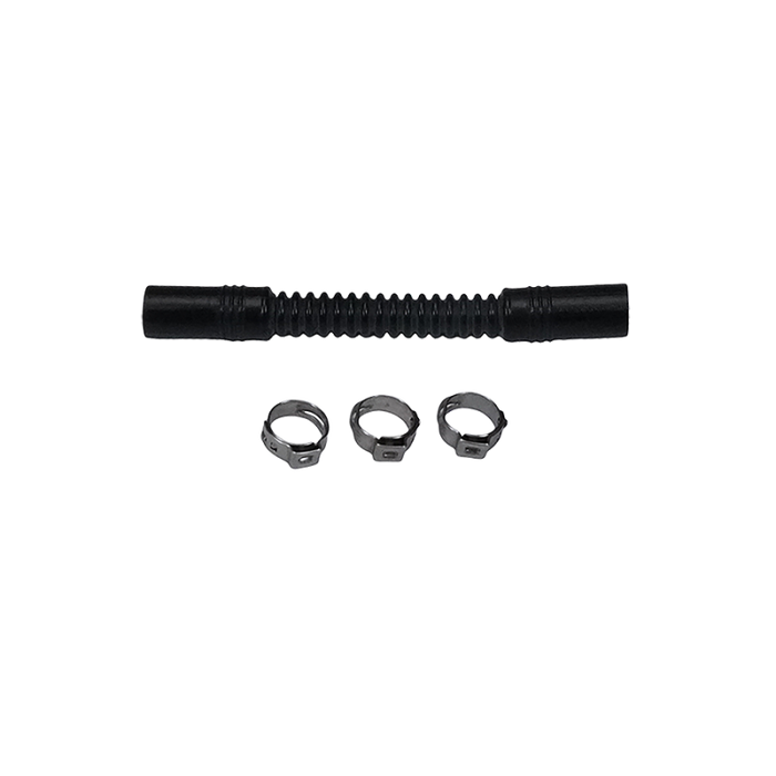 DeatschWerks Convoluted Tubing 100mm Length x 8mm ID Side 1 x 8mm ID Side 2 - Black