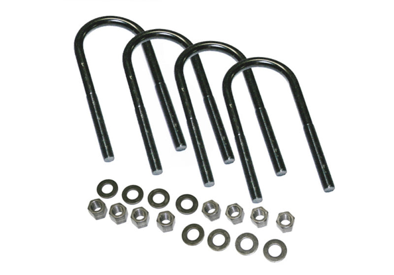 Superlift U-Bolt 4 Pack 1/2x2-7/8x11 - Round w/ Hardware