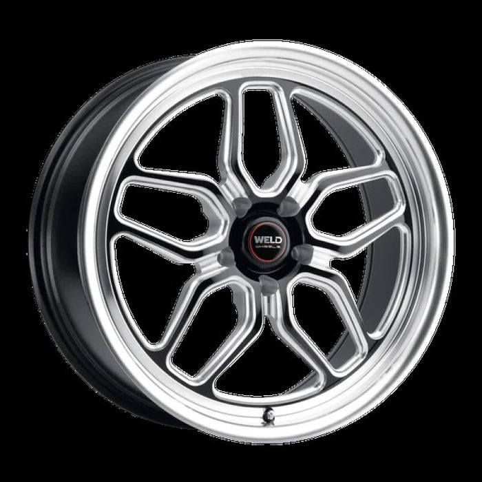 Weld S107 15X7 Laguna 5X114.3 ET00 BS4.00 Gloss Black MIL Dia 78.1