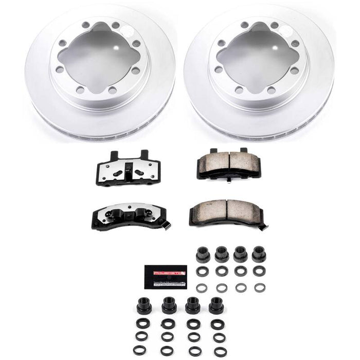 Power Stop 94-99 Chevrolet K1500 Suburban Front Z36 Coated Truck & Tow Brake Kit