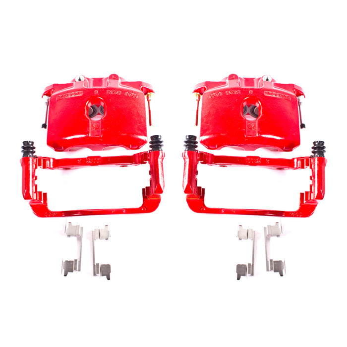 Power Stop 03-06 Cadillac Escalade Rear Red Calipers w/Brackets - Pair