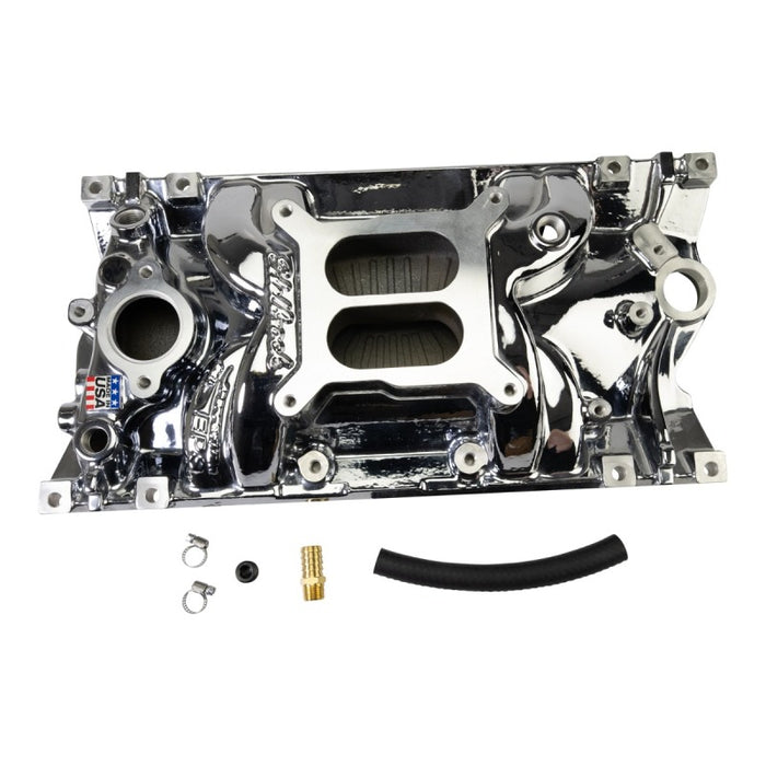 Edelbrock Chevy Vortec SB Performance EPS Manifold - Chrome Plasma Finish