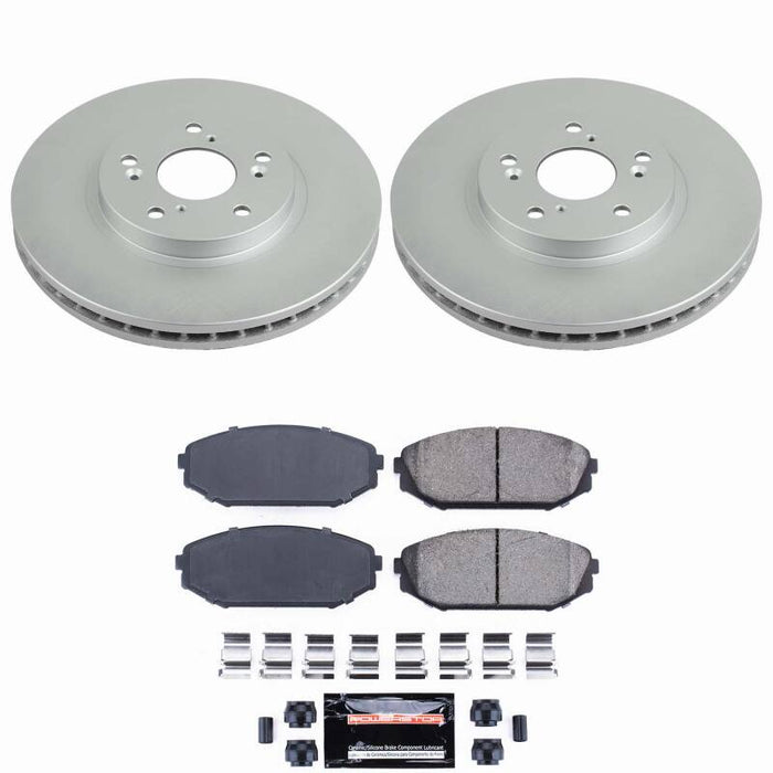 Power Stop 01-02 Acura MDX Front Z23 Coated Brake Kit