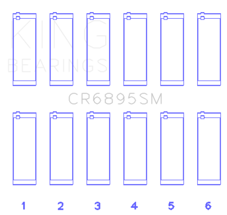 King Engine Bearings Ford Ecoboost 3.5L V6 (Size +0.25mm) Connecting Rod Bearing Set