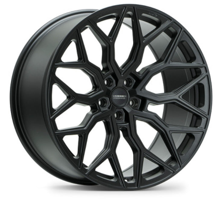 Vossen HF-2 24x10 - 5x112 - ET5 - Deep Face - 66.5 - Satin Black Wheel