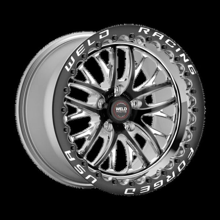 Weld RT-S S82 15x10 / 5x115 BP / 6.5in BS Black Wheel - Black Single Beadlock MT