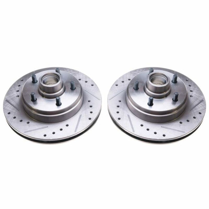 Power Stop 86-89 Buick Electra Front Evolution Drilled & Slotted Rotors - Pair