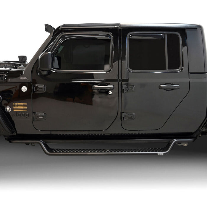 Westin 20-25 Jeep Gladiator Outlaw Drop Running Boards - Tex. Blk