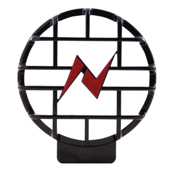 ANZO Protective Lens Universal 6in HID Black Protective Lens w/ ANZO USA Logo (Pair)