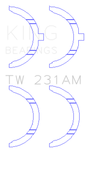 King Engine Bearings Toyota 1A/2A/3A/4A Thrust Washer Set