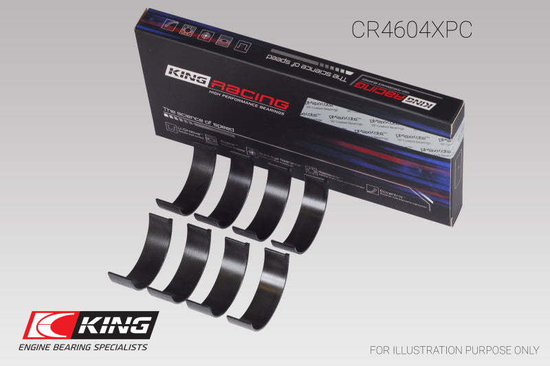 King Engine Bearings Ford 2.3L Duratec Mazda L3-VDT MZR Turbo (Size 0.26) Connecting Rod Bearing Set