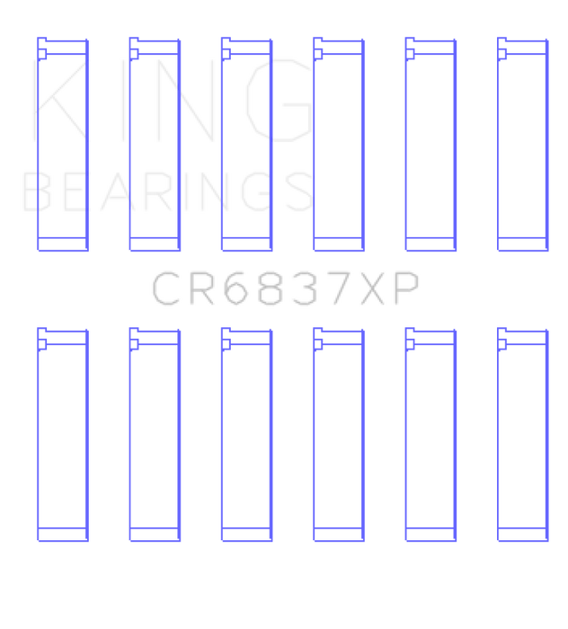 King Engine Bearings Honda J30/J35 Connecting Rod Bearing Set (Set of 6)