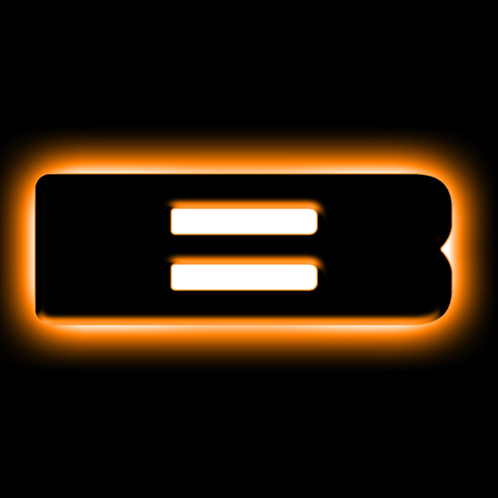 ORACLE Lighting Universal Illuminated LED Letter Badges - Matte Blk Surface Finish - B