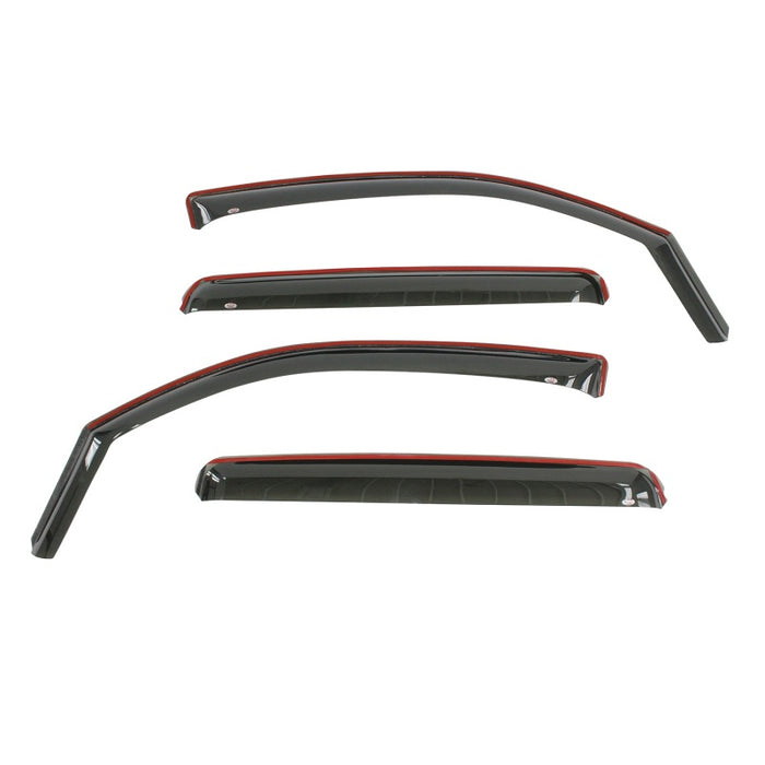 Westin 2016-2018 Toyota Tacoma Double Cab 4dr In-Channel Wind Deflector 4pc - Smoke